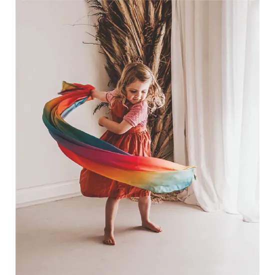 Play Silkies - Rainbow - 180 x 90cm - Modern Teaching Aids NZ