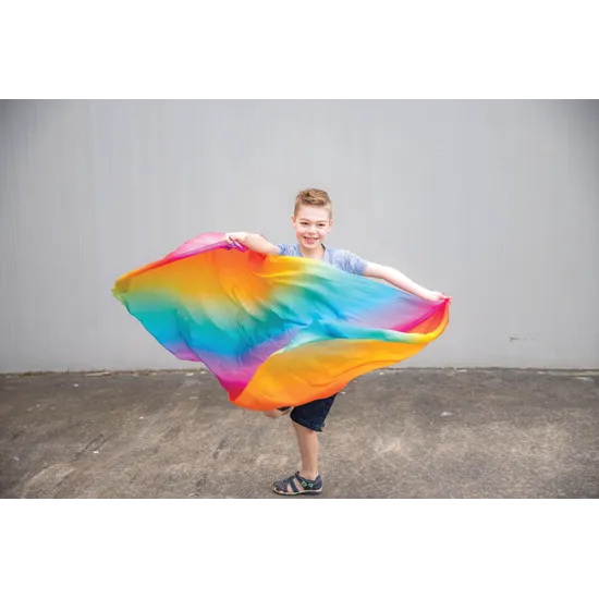Play Silkies - Rainbow - 180 x 90cm - Modern Teaching Aids NZ