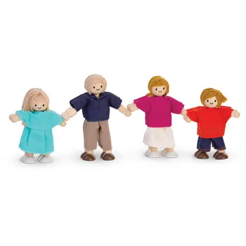 Plan Toys Doll Families - Diverse, Set of 4 - Modern Teaching Aids NZ