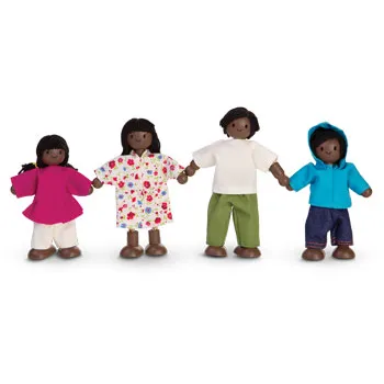 Plan Toys Doll Families - Diverse, Set of 4 - Modern Teaching Aids NZ