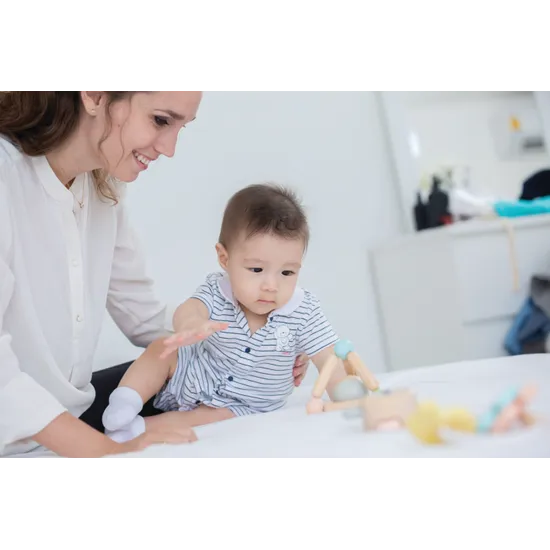 PlanToys - Triangle Clutching Toy Pastels - Modern Teaching Aids NZ