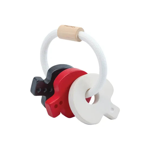 PlanToys High Contrast Baby Key Rattle