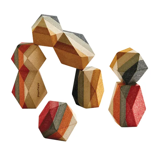 PlanToys - Geo Stacking Rock - Modern Teaching Aids NZ