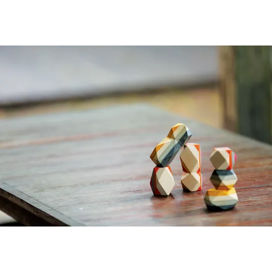 PlanToys - Geo Stacking Rock - Modern Teaching Aids NZ