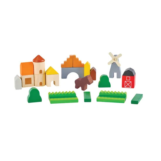 PlanToys Country Blocks - 27 Pieces
