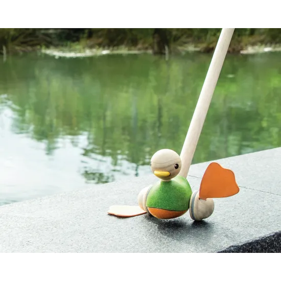 PlanToys - Push Along Duck - Modern Teaching Aids NZ