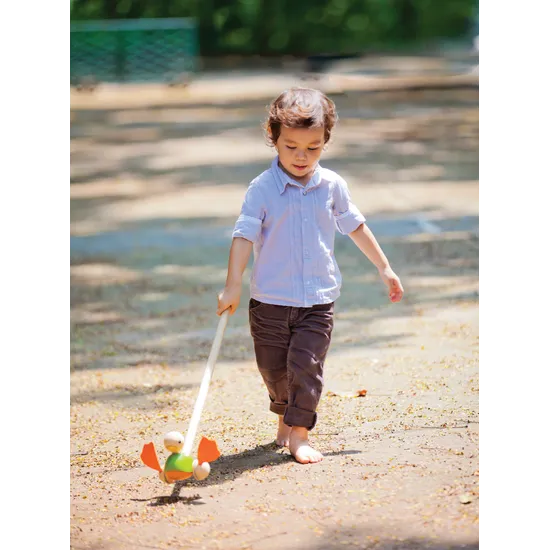 PlanToys - Push Along Duck - Modern Teaching Aids NZ