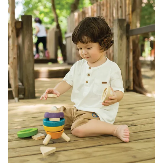 PlanToys - Stacking Rocket - Modern Teaching Aids NZ