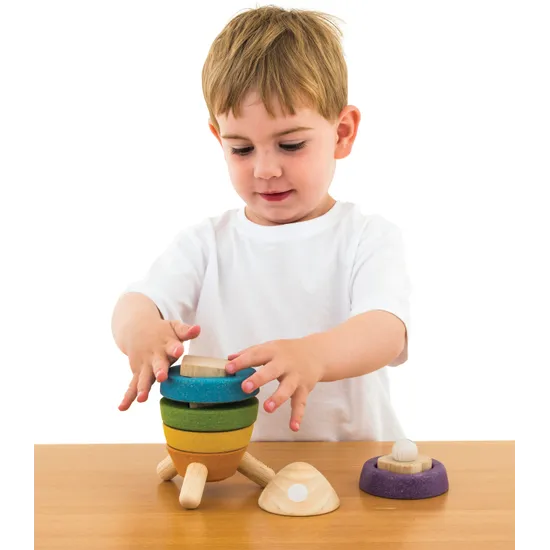 PlanToys - Stacking Rocket - Modern Teaching Aids NZ