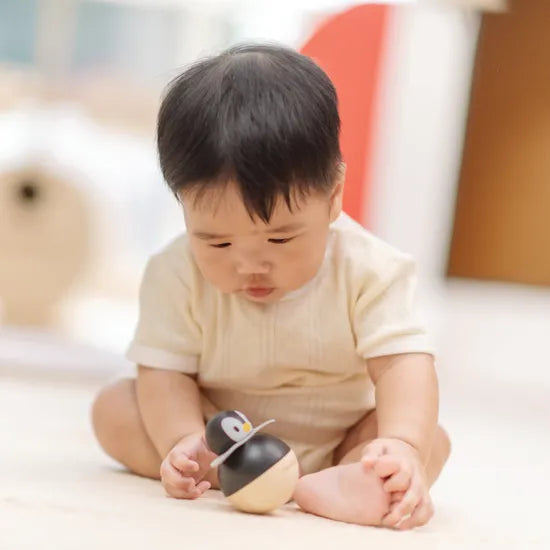 PlanToys Montessori-Inspired Penguin Wobbler