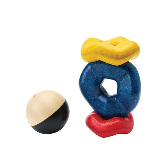 PlanToys Montessori-Inspired Ball & Wave Stacker
