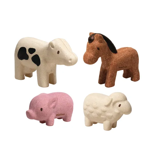 PlanToys - Animals Set of 8 - Modern Teaching Aids NZ