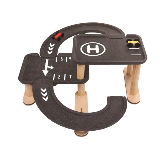 PlanToys - Race N Play Parking Garage - Modern Teaching Aids NZ