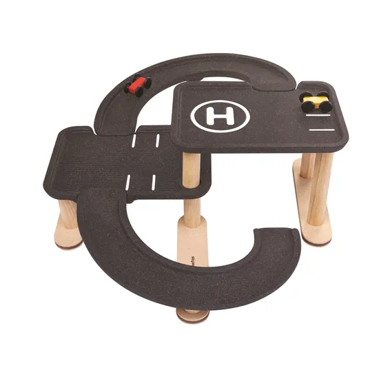PlanToys - Race N Play Parking Garage - Modern Teaching Aids NZ