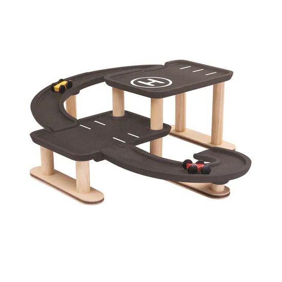 PlanToys - Race N Play Parking Garage - Modern Teaching Aids NZ