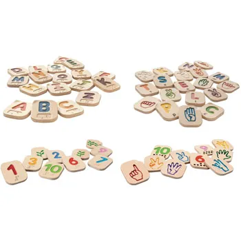 PlanToys - Braille & Hand Signals - Kit of 4