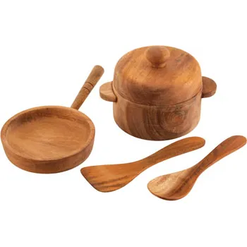 Mahogany Pot & Pan Set - Modern Teaching Aids NZ