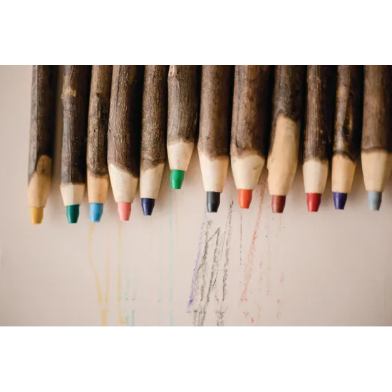 Tree Bark Pencils - Set of 12 - Modern Teaching Aids NZ