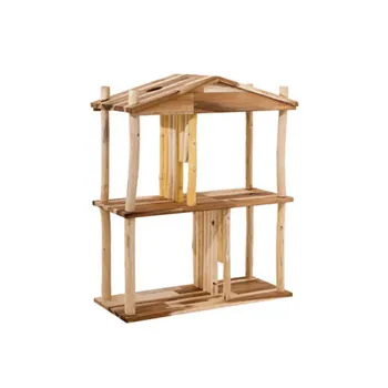 Wooden Dollhouse - 71cm high - Modern Teaching Aids NZ