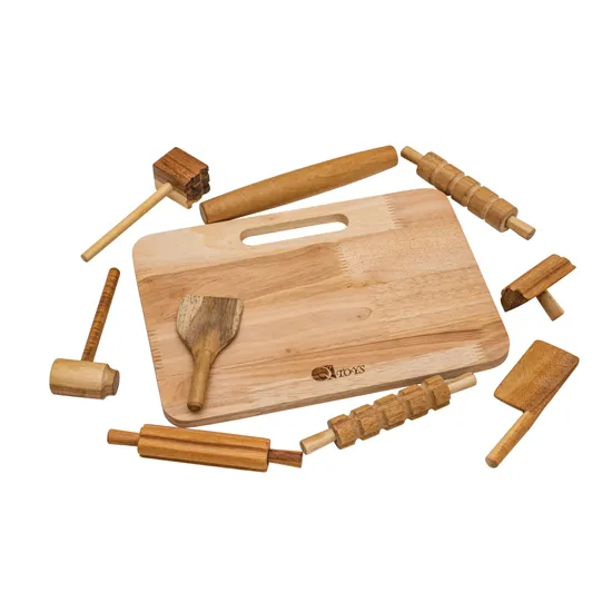 Wooden Dough & Modelling Accessories Pack - Modern Teaching Aids NZ