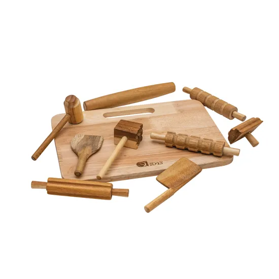 Wooden Dough & Modelling Accessories Pack - Modern Teaching Aids NZ