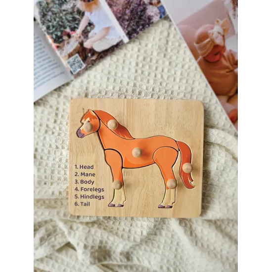 Horse Knob Puzzle - 6 Pieces