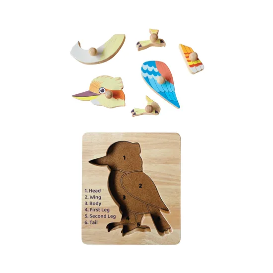 Kookaburra Knob Puzzle - 6 Pieces
