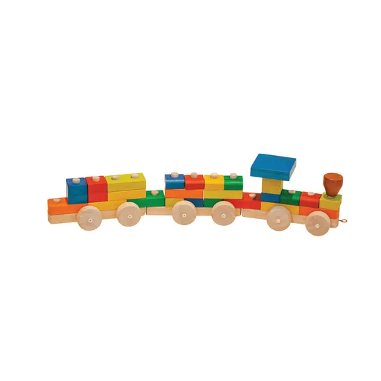 Stack and Pull Wooden Train