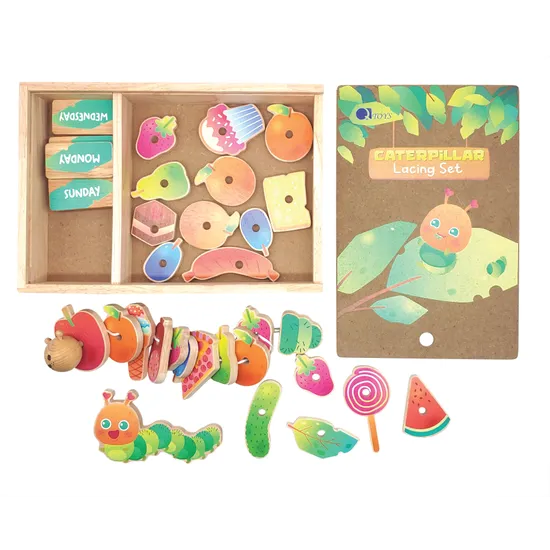 Caterpillar Lacing Set