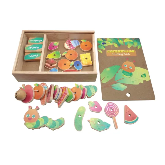Caterpillar Lacing Set