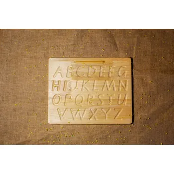 Wooden Upper Case Trace Board - Modern Teaching Aids NZ