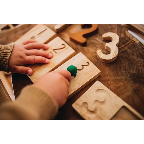 Wooden Maths Counting & Tens Frame Set - Modern Teaching Aids NZ