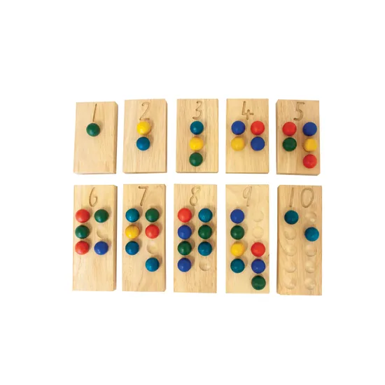 Wooden Maths Counting & Tens Frame Set - Modern Teaching Aids NZ