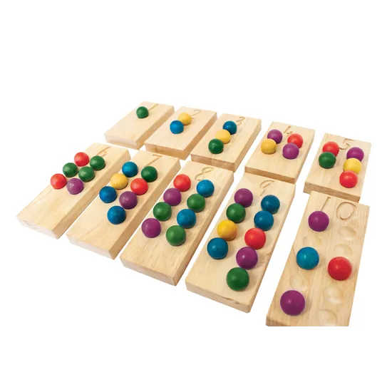 Wooden Maths Counting & Tens Frame Set - Modern Teaching Aids NZ