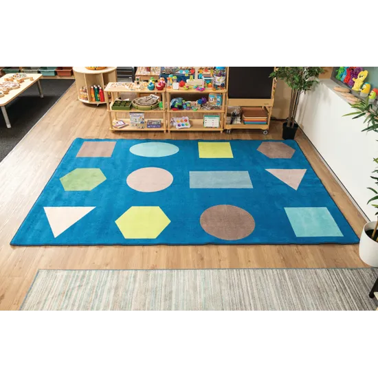 Learn Your Shapes Rug 3 x 2m - Modern Teaching Aids NZ