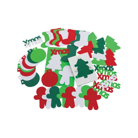 Christmas Paper Shapes - Pack of 50 - Modern Teaching Aids NZ