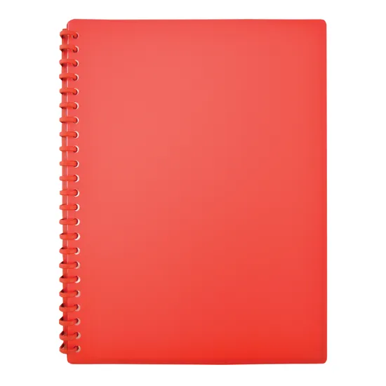 Display Book A4 Red 20 Pocket - Modern Teaching Aids NZ