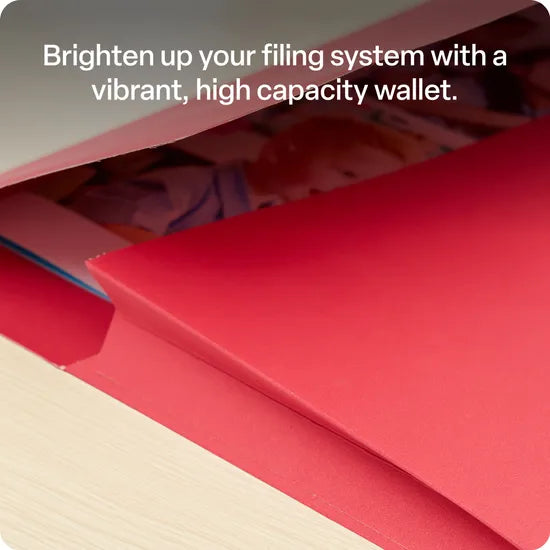 Foolscap Document Wallet Red - Modern Teaching Aids NZ