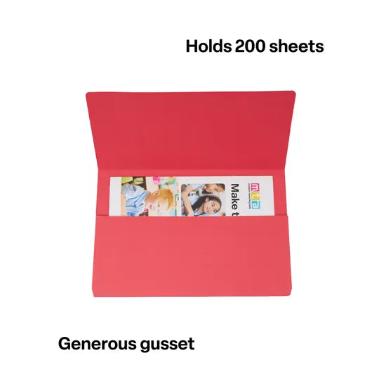 Foolscap Document Wallet Red - Modern Teaching Aids NZ