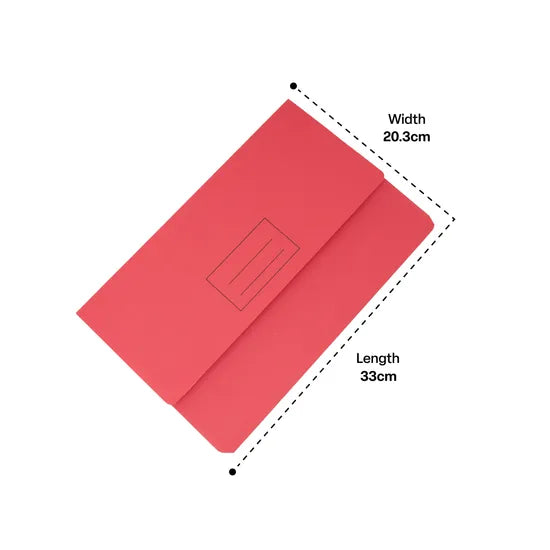 Foolscap Document Wallet Red - Modern Teaching Aids NZ
