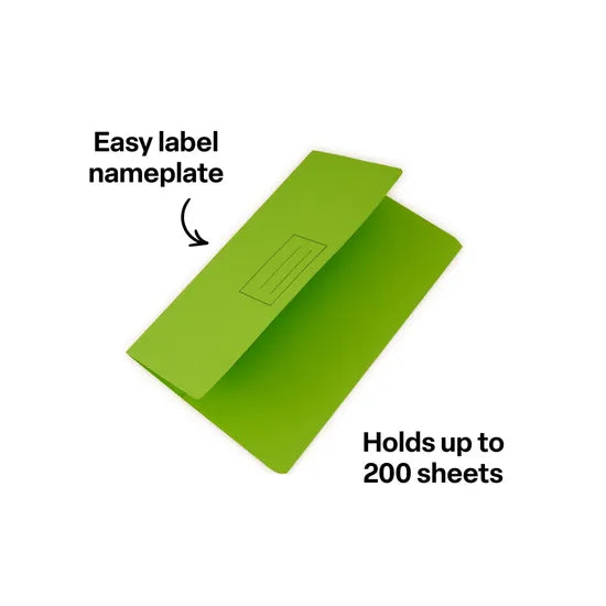 Document Wallet Foolscap Green - Modern Teaching Aids NZ
