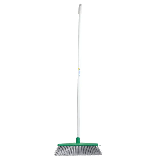Classic Indoor Soft Broom with handle Green - Modern Teaching Aids NZ