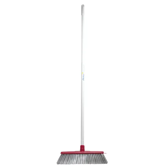 Classic Indoor Soft Broom with handle Red - Modern Teaching Aids NZ