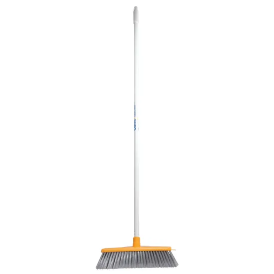 Classic Indoor Soft Broom with handle Yellow - Modern Teaching Aids NZ