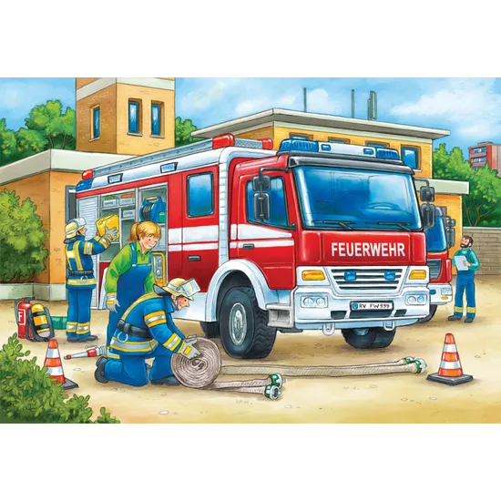 Ravensburger Police and Firefighters Puzzle Set of 2 - Modern Teaching Aids NZ
