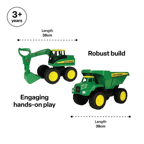 John Deere Excavator & Dump Truck Set 38cm - Modern Teaching Aids NZ