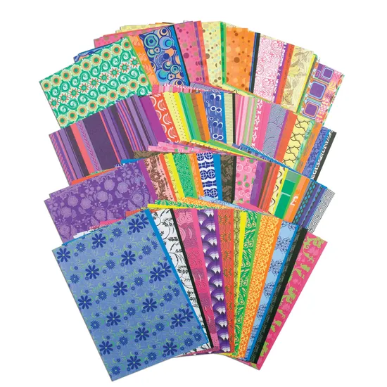 Patterned Craft Paper (140 x 220mm) - Pack of 192 - Modern Teaching Aids NZ
