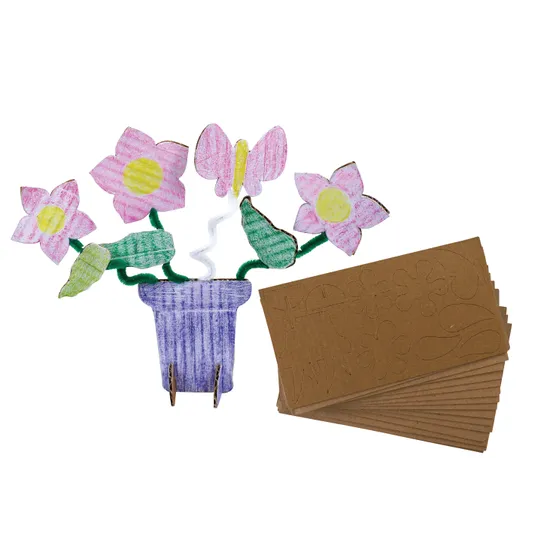 Flower Garden Sculptures - Pack of 20 - Modern Teaching Aids NZ