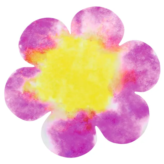 Flowers Colour Diffusing Paper - Pack of 80 - Modern Teaching Aids NZ