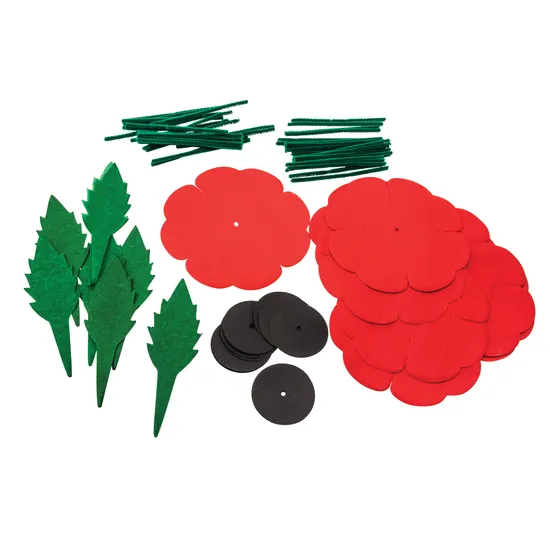 Remembrance Day Poppies - Pack of 50 - Modern Teaching Aids NZ